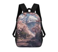 sinyumoney Japanese Road Sakura Tree Mochilas Para Niños Y Estudiantes, Mochilas Escolares Impresas En 3D, Mochilas Para Estudiantes De Primaria Y Secundaria, Mochilas Para Niños Y Niñas 17inch