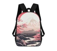sinyumoney Japanese Sakura Fuji Mt Mochila Infantil Con Impresión 3D, Mochila Escolar Para Niños, Mochila Informal Divertida Para Niños Y Adolescentes 17inch