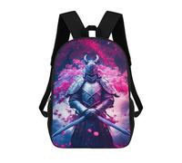 sinyumoney Japanese Sakura Samura V2 Mochila Infantil Con Impresión 3D, Mochila Escolar Para Niños, Mochila Informal Divertida Para Niños Y Adolescentes 17inch