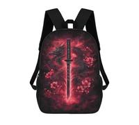 sinyumoney Japanese Sword Art Print-1 Mochila Escolar De Moda, Mochila Para Material Escolar, Mochila Impermeable Informal Para Acampar, Aventuras Al Aire Libre Y Viajes Diarios 17inch