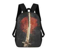 sinyumoney Japanese Sword Art Print -1 Mochila Escolar, Mochila Para Portátil, Mochila Para Niños/niñas/adolescentes 17inch