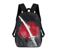 sinyumoney Japanese Sword Art Print-6 Mochila Escolar Ligera Para Aeropuerto, Estudiantes Universitarios, Mochila Para Niños/niñas/adolescentes 17inch