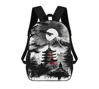 sinyumoney Japanese Temple 6 Mochila Escolar Para Niños De 17 Pulgadas, Mochila Informal De Viaje Para Niños Y Niñas, Mochila De Gran Capacidad Para El Día A Día 17inch