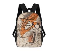 sinyumoney Japanese Tiger Art Print Mochila Escolar, De Viaje, Universitaria, Para El Campus, Para Actividades Al Aire Libre Y Deportes 17inch