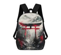 sinyumoney Japanese Torii Gate Ink Mochilas Informales Para Niños, Mochila Escolar Para Adolescentes, Niñas Y Niños, Mochilas Para Libros 17inch
