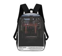 sinyumoney Japanese Torii Gate Mochila Escolar Impresa En 3D 17inch Mochilas De Moda Para Niños, Mochilas Escolares Para Niños De Primaria Y Secundaria