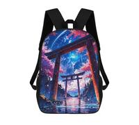 sinyumoney Japanese Torii Gate Space Landscape Mochila Impresa En 3D Para Niños, Mochila Escolar, Mochilas De Viaje Para Niños, Bolsas De Libros De Alta Capacidad, Mochila Infantil 17inch