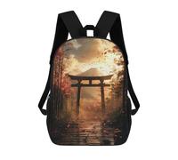 sinyumoney Japanese Torii Gate with Falling Leaves Mochila Escolar Para Ordenador Portátil Para La Escuela/trabajo/viajes: Perfecta Para Viajes, Trabajo Y Uso Diario 17inch