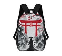 sinyumoney Japanese Torii Ink Wash Mochila Escolar Mochila Para Niñas Y Niños Mochilas De Gran Capacidad Mochilas Ligeras Para Niños Y Estudiantes 17inch