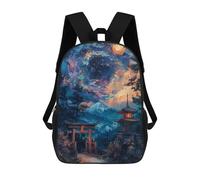 sinyumoney Japanese Torii Painting Mochila Escolar Para Niños Con Impresión 3D, Mochila Moderna Para Niños Y Niñas, Mochila Informal Para Estudiantes. 17inch