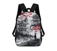 sinyumoney Japanese Traveler Ink Wash Mochilas Escolares Impresas En 3D, Mochila Escolar Informal Para Niños, Mochila Escolar De Moda Para Estudiantes De Secundaria 17inch