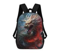 sinyumoney Japanese Warlord Dragon Mochila Para Niños, Adolescentes Y Estudiantes, Mochilas Para Niñas, Mochilas Para Niños Pequeños, Primaria Y Secundaria 17inch