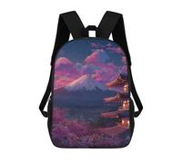 sinyumoney Japan's Mount Fuji at Night Mochila Escolar Resistente Al Agua, Mochila De Viaje, Bolsa Para Computadora Para Hombres, Mujeres Y Adolescentes 17inch
