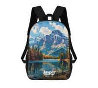 sinyumoney Jasper National Park Canada Landscape Art Mochila Infantil Para Niñas, Mochila Escolar 3D, Mochila Para Niños Pequeños, Mochila Informal De Día, Mochila Escolar De Moda 17inch