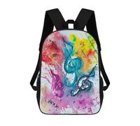sinyumoney Jazz Music Mochila Escolar Impresa En 3D Para Niños Y Niñas, Mochila Para Portátil Para Niños/estudiantes/adultos 17inch