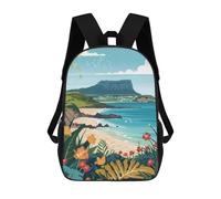 sinyumoney Jeju Island Mochila De Moda Para Papelería, Impermeable, Informal, Para Hombres, Mujeres Y Adolescentes 17inch