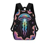 sinyumoney Jellyfish in Space Mochila Escolar Resistente Al Agua, Mochila De Viaje, Bolsa Para Computadora - Perfecta Para Viajes, Trabajo Y Uso Diario 17inch