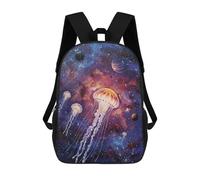 sinyumoney Jellyfish in Space Painting Mochilas Escolares Para La Escuela, Secundaria, Preparatoria Y Universidad. Mochilas De Viaje Para La Escuela/trabajo/viajes. 17inch