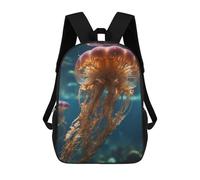 sinyumoney Jellyfish Underwater Mochila Escolar Mochilas Escolares Para Niñas Y Niños Mochila Con Bolsillo Mochila Escolar De Moda Mochila Infantil 17inch