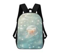 sinyumoney Jellyfish Underwater Mochilas Para Niños, Mochilas Escolares Personalizadas En 3D Para Niños Y Niñas, Mochilas Escolares Grandes, Mochilas Informales Para El Día A Día 17inch