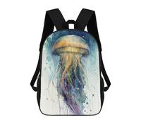 sinyumoney Jellyfish Watercolor Mochila Escolar Mochilas Escolares Para Niñas Y Niños Mochila Con Bolsillo Mochila Escolar De Moda Para Niños 17inch