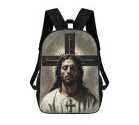 sinyumoney Jesus Christ Mochila Infantil Para Niñas Y Niños, Mochila De Día, Escuela Primaria, Perfecta Para La Vuelta Al Cole O Educación Física, Regalos Y Viajes 17inch