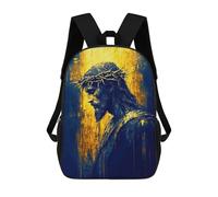 sinyumoney Jesus Christ Portrait Mochila Infantil Para Niñas, Mochila Escolar 3D, Mochila Para Niños Pequeños, Mochila Informal De Día, Mochila Escolar De Moda 17inch