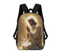 sinyumoney Jesus Christ Prayer Mochilas Para Niños Mochila Escolar Mochila Escolar Impresa En 3D Para Niños Estudiantes De Primaria Y Secundaria 17inch