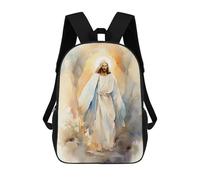 sinyumoney Jesus Christ - The Resurrection Mochila Grande Escolar Para Niños - Perfecta Para Viajes, Trabajo Y Uso Diario 17inch