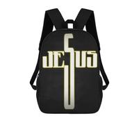sinyumoney Jesus Cross Inspirational Mochila Ligera Informal Para El Día A Día, Mochila Escolar Para El Campus, Actividades Al Aire Libre, Viajes Y Deportes 17inch