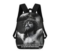 sinyumoney Jesus Our Lord 2 Mochila Escolar Para Computadora Para La Escuela/trabajo/viajes Para Niñas, Adolescentes 17inch