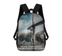 sinyumoney Jesus Poster Quotes 4 Mochila Escolar Infantil Estampada Para Adultos Y Niños, Mochila De Viaje Para El Día A Día 17inch