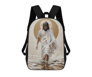 sinyumoney Jesus Walking on Water Mochila Escolar, Mochila De Viaje Para La Universidad, Mochilas Para Acampar, Aventuras Al Aire Libre Y Viajes Diarios 17inch