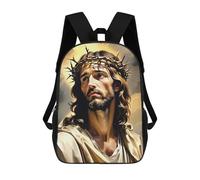 sinyumoney Jesus Wears A Crown of Thorns Mochila Escolar, De Negocios, Resistente, Para Portátil, Para Camping, Aventuras Al Aire Libre Y Viajes Diarios 17inch