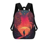 sinyumoney Journey Through The Fiery Forest Mochilas Infantiles Impresas En 3D, Mochilas De Moda Informales, Mochilas De Viaje Bonitas, Mochilas Informales Para Exteriores Para Niños Y Niñas 17inch
