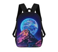 sinyumoney Journey to The Cosmic Peak Mochila Para Niños, Adolescentes Y Estudiantes, Mochilas Para Niñas, Mochilas Para Niños Pequeños, Primaria Y Secundaria 17inch