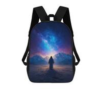 sinyumoney Journey to The Stars Mochila Escolar Infantil De 17 Pulgadas, Mochila Escolar Impresa En 3D Para Niños De Primaria Y Secundaria
