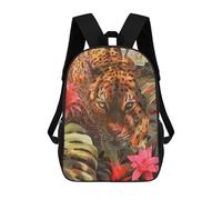 sinyumoney Jungle Cat Mochilas Infantiles Escolares Impresas En 3D, Mochilas Para Niños, Mochilas De Viaje Para Niños Y Niñas, Mochilas Escolares Para Niños 17inch