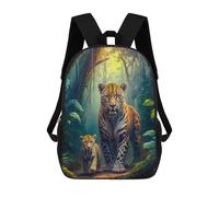 sinyumoney Jungle Jaguar Family Mochilas Escolares Para El Trabajo, Negocios, Universidad, Escuela Para Adolescentes, Chicas, Chicos, Mujeres Y Hombres 17inch