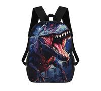 sinyumoney Jurassic Terror T-Rex Artwork Mochilas De 17 Pulgadas Para Niños, Mochilas Escolares Impresas En 3D Para Estudiantes De Primaria Y Secundaria, Para Niños Y Niñas.
