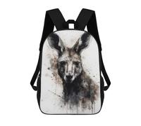 sinyumoney Kangaroo Beauty Mochila Escolar Infantil Impresa En 3D Para Niños, Mochilas De Viaje, Bolsas Para Libros Para Niños Estudiantes De Primaria 17inch