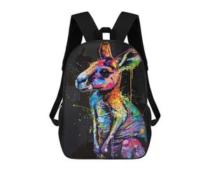 sinyumoney Kangaroo Popart Painting Mochila Escolar Secundaria Informal Para Viajes - Perfecta Para Viajes, Trabajo Y Uso Diario 17inch