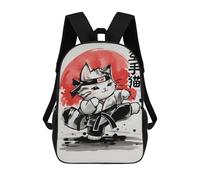 sinyumoney Karate Cat Mochila Escolar Mochila Para Niñas Y Niños Mochilas De Gran Capacidad Mochilas Ligeras Para Niños Y Estudiantes 17inch