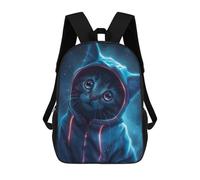 sinyumoney Kawaii Cat in Onesie Mochila Infantil, Mochila Escolar Infantil, Mochilas Escolares Impresas En 3D Para Niños Y Estudiantes Adolescentes 17inch