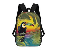 sinyumoney Keel Billed Toucan Mochila Escolar Infantil De Moda Informal Mochilas Infantiles Impresas En 3D Mochila Grande Para Niño 17inch