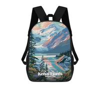 sinyumoney Kenai Fjords National Park Mochilas Infantiles Impresas En 3D, Mochilas De Moda Informales, Mochilas De Viaje Bonitas, Mochilas Informales Para Exteriores Para Niños Y Niñas 17inch