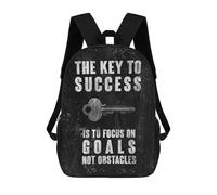 sinyumoney Key To Success Mochila Escolar Infantil De 17 Pulgadas Con Estampado 3D, Mochila Moderna Para Niños, Mochilas De Viaje, Bolsas Para Libros, Mochila Escolar Infantil