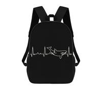 sinyumoney Killer Whale Mochila, Mochila Escolar Impresa En 3D, Bolsa Para El Almuerzo Escolar, Mochila De Viaje, Mochila Para Amigos, Mochila Escolar Para Niñas Y Niños 17inch