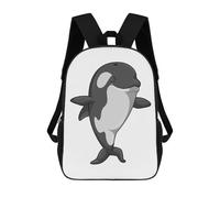sinyumoney Killer Whale Yoga Fitness Mochilas Impresas En 3D 17inch Mochila Escolar Infantil Para Exteriores, Mochila Informal De Día, Bolsas De Viaje Informales Para Estudiantes De Secundaria
