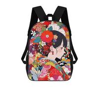 sinyumoney Kimono Pattern Girl Anime Mochila De Peluche Con Dibujos Animados, Mochila 3D Para Niños, Bolsa Escolar, Idea De Regalo De Cumpleaños Para Niños Y Niñas 17inch